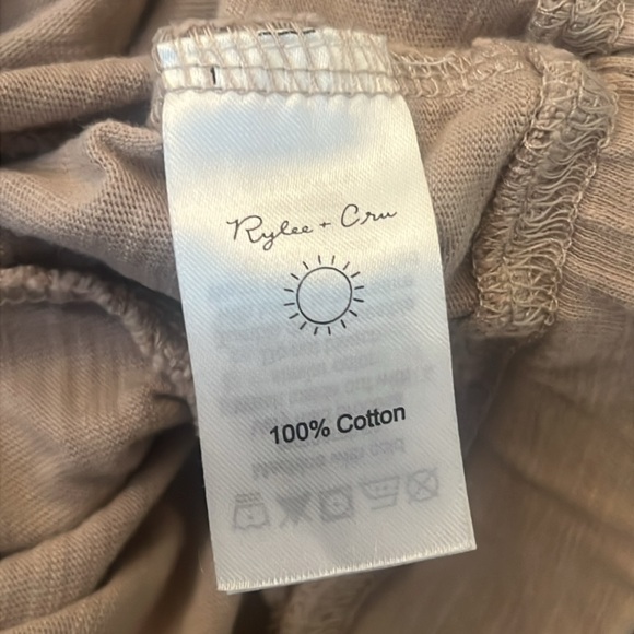 Rylee + Cru Knit Khaki Pull On Shorts Size 10-12 - Picture 6 of 6